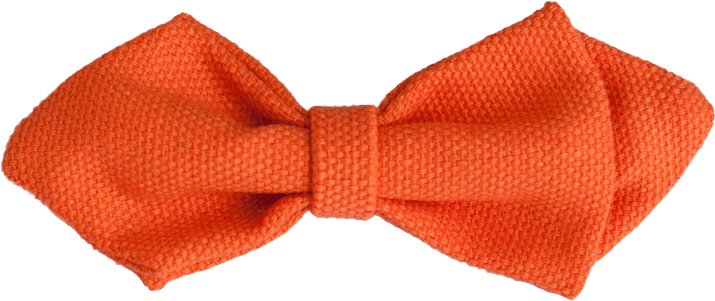 Bright Orange Bow Tie - Silk (1500x1500), Png Download