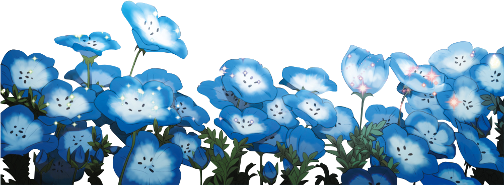 Desktop Sticker, Flower anime, blue, flower Arranging, wedding png | PNGWing