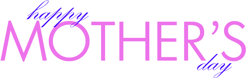 Mother's Day Png Images - Happy Mothers Day Text Png (900x271), Png Download