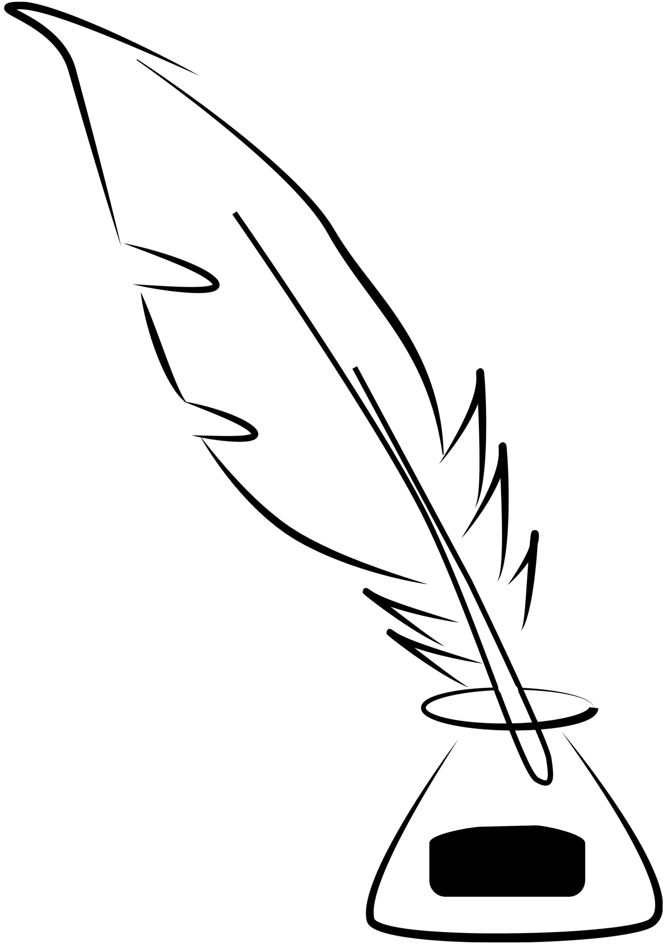 Ink Pot Png Photo - Ink And Quill Png (1536x1920), Png Download