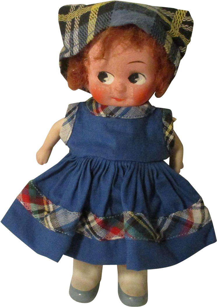 Vintage Paper Mache Japan Googly Eye Doll - Doll (1053x1053), Png Download