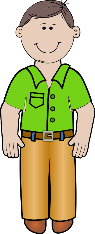 Dad Stands - Daddy Clip Art (326x800), Png Download