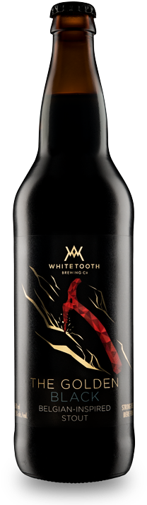 The Golden Black - Glass Bottle (725x750), Png Download