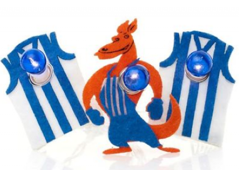 Kangaroos Afl Decorative Mascot And Guernsey String - Cartoon (800x860), Png Download