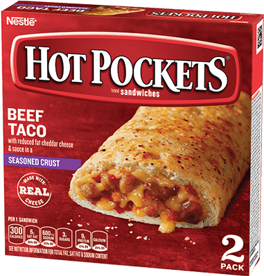 Beef Taco - Hot Pockets Cheese (516x516), Png Download