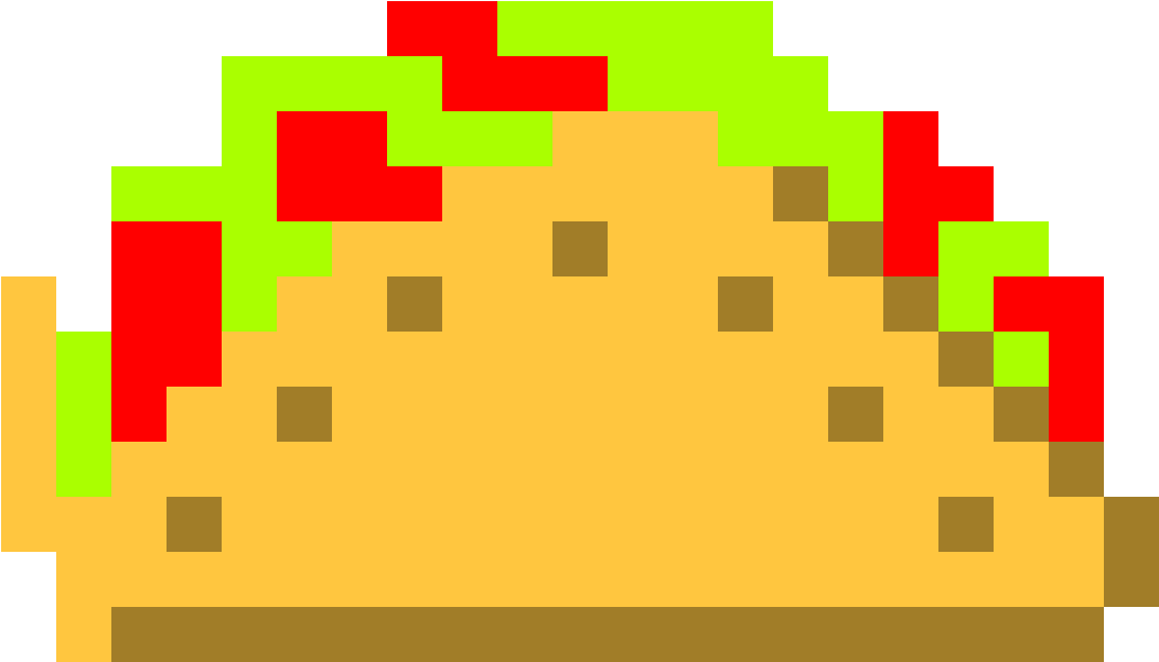Taco - 8 Bit Bush Sprite (1250x750), Png Download