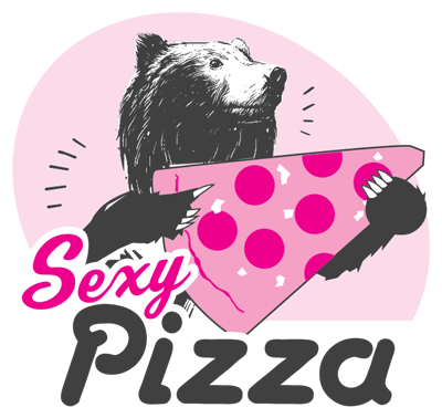Bear - Sexy Pizza (400x378), Png Download