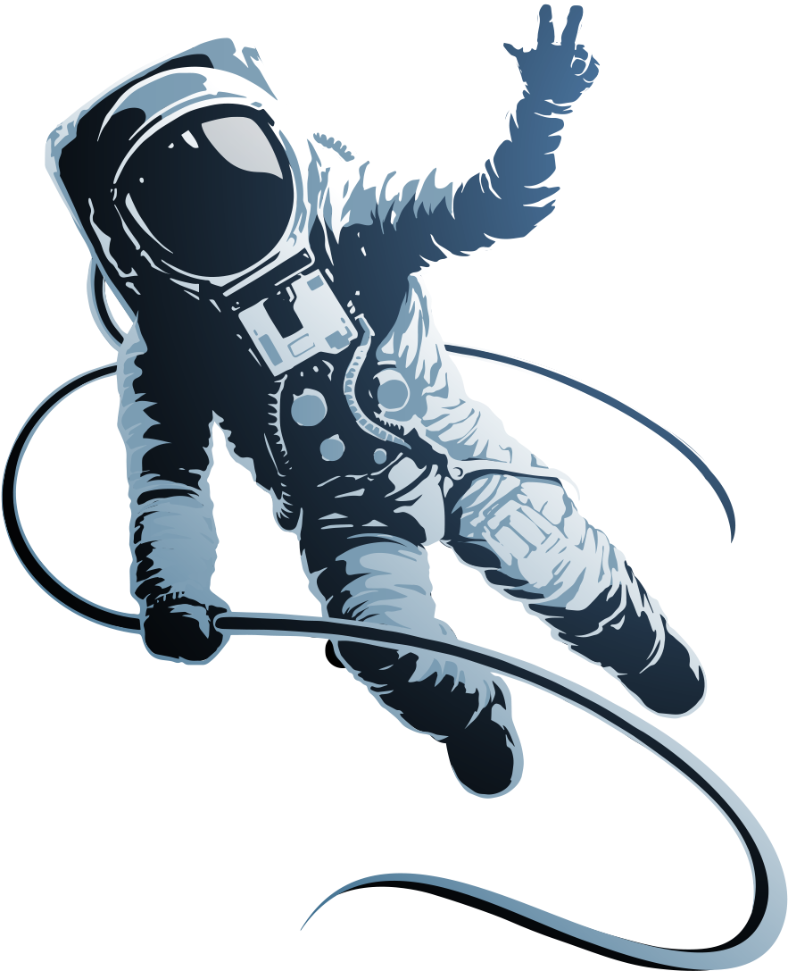 Astronaut In Fortnite - Astronaut Illustration Png (1010x1164), Png Download