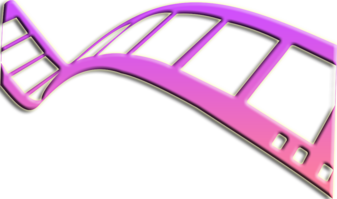 Pink Filmstrip Png Transparent Image - Film Strip Transparent Background (679x401), Png Download