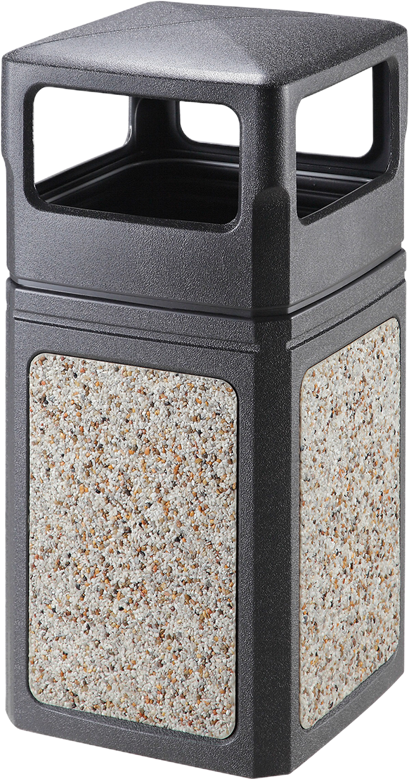 Clip Freeuse Stock Trashcan Transparent 39 Gallon - Eko 120l Aggregate Panel Trash Bin (1200x1200), Png Download