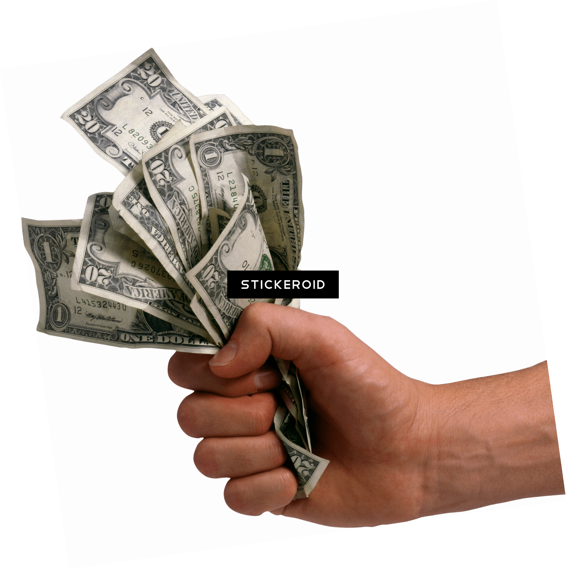 Hand Holding Dollars Money - Wall Street Rules [book] (1826x1834), Png Download