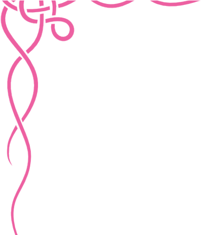 Breast Cancer Ribbon Border - Border Design Flower Black And White (640x480), Png Download