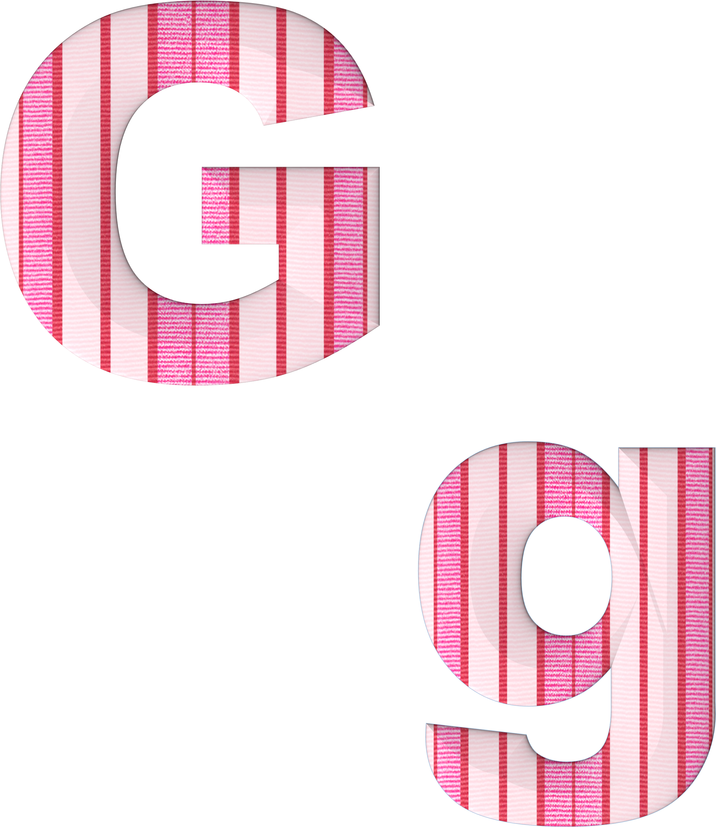 Abc Alphabet G Fabric Stripes 732843 - Mandom Corporation (2569x3123), Png Download