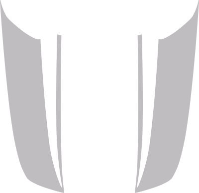 Ford Mustang Inverted Spear Hood Stripes (400x389), Png Download