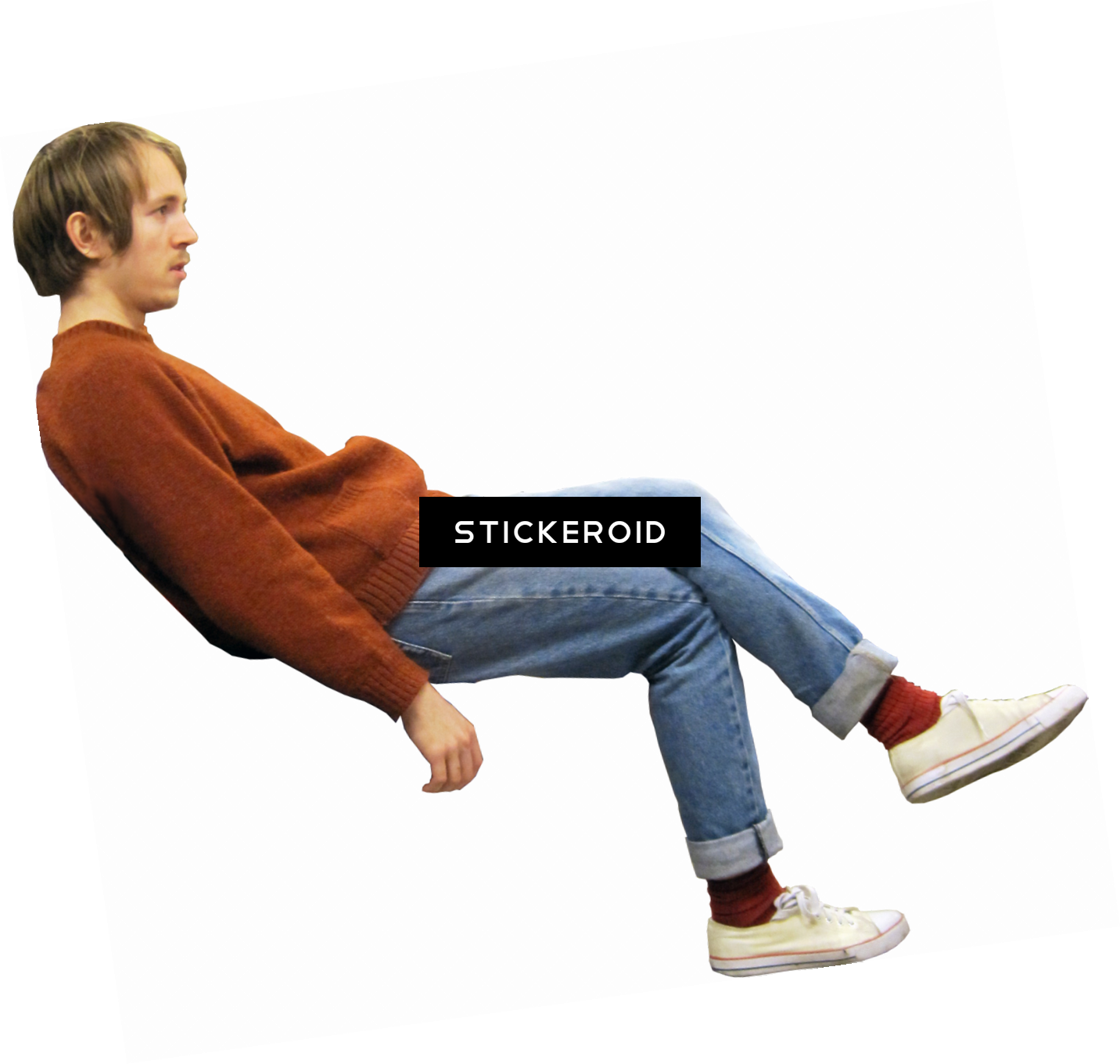 Sitting Man - Sitting (1432x1360), Png Download