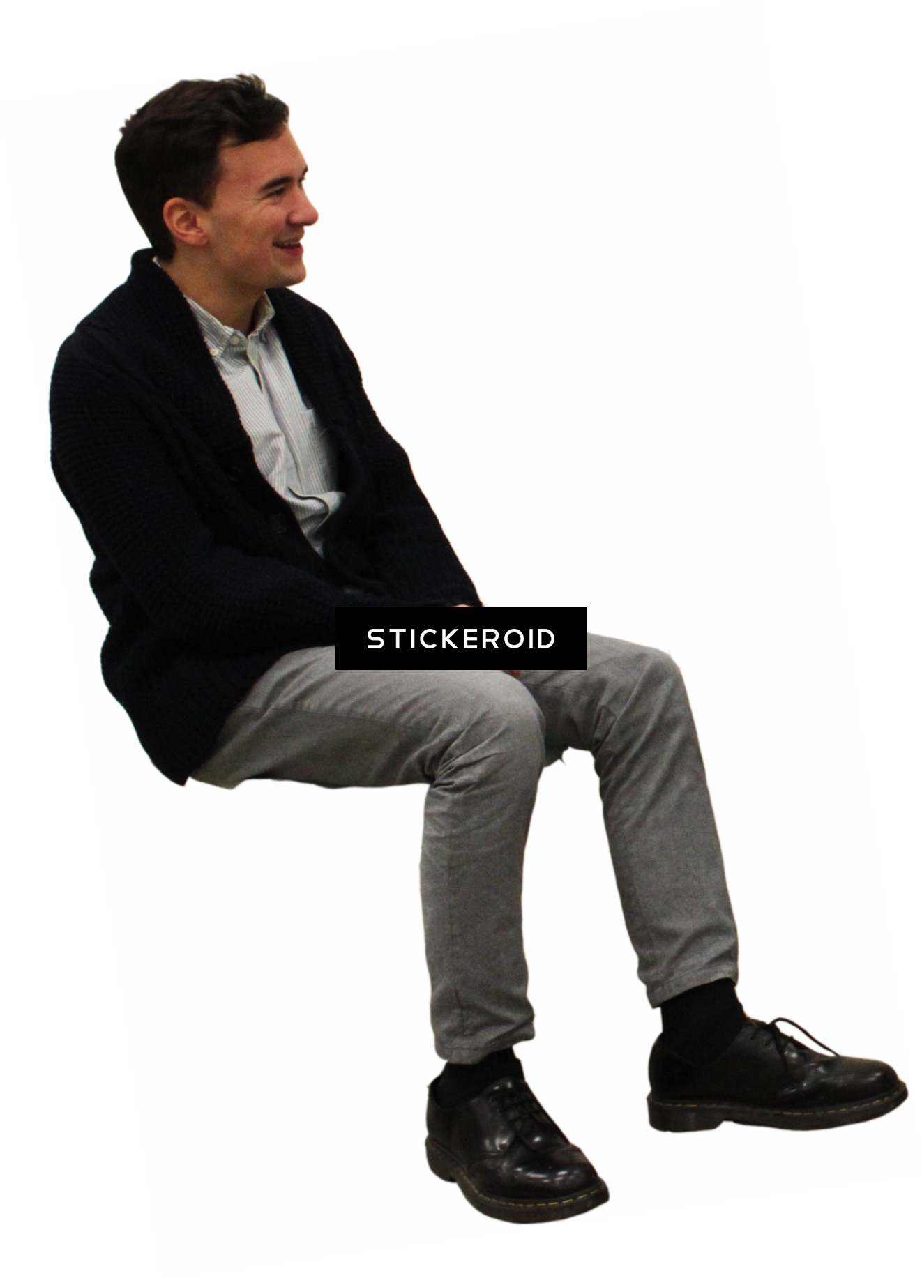 Sitting Woman Man (1322x1833), Png Download