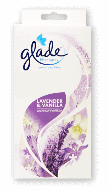 Glade® Filter Spray-lavender & Vanilla - Glade Lavender & Vanilla Scented Candle 3.8 Oz (375x653), Png Download