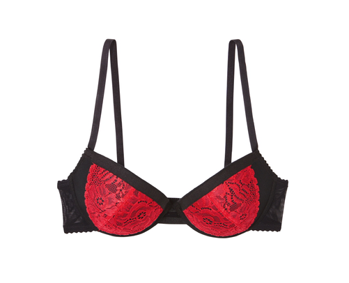 Ladies' Push-up Bra, Black/red - Bra (500x500), Png Download