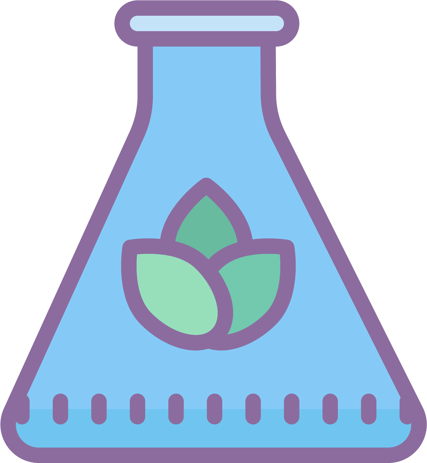 It Looks Like A Little Flower Inside Of A Science Beaker - Biomass (1600x1600), Png Download