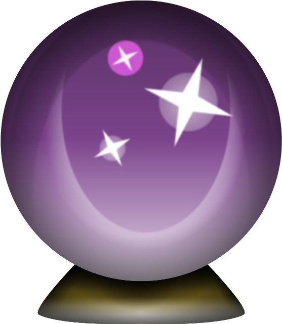 Download Png File - Crystal Ball Emoji Png (640x640), Png Download