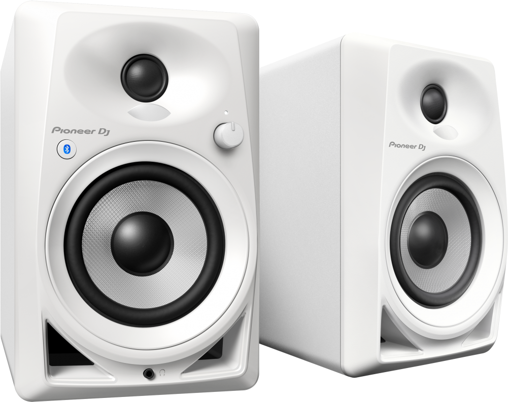 Previous Next - Pioneer Dj Dm-40bt 4in Active Monitors (pair) W/ Bluetooth (1000x1194), Png Download