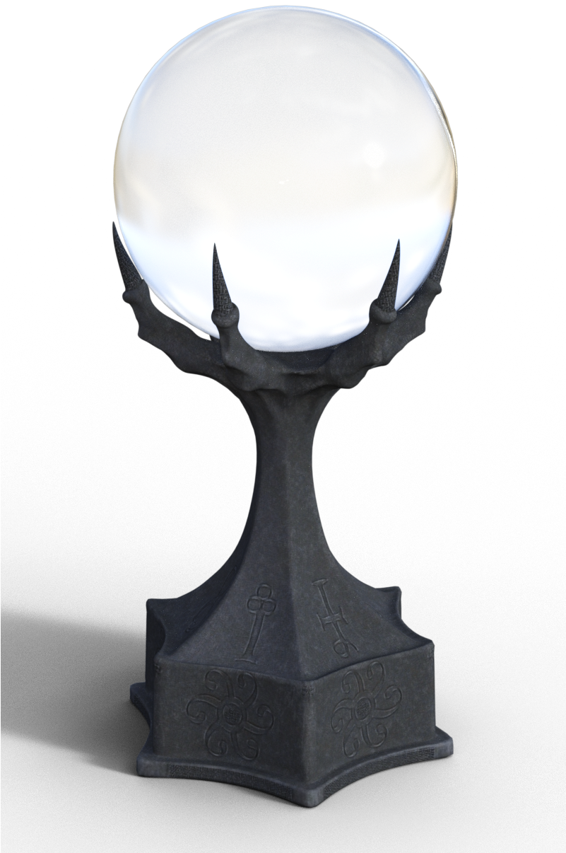 Crystal Ball 2 Iray 90% - Das Productions Inc (800x1294), Png Download