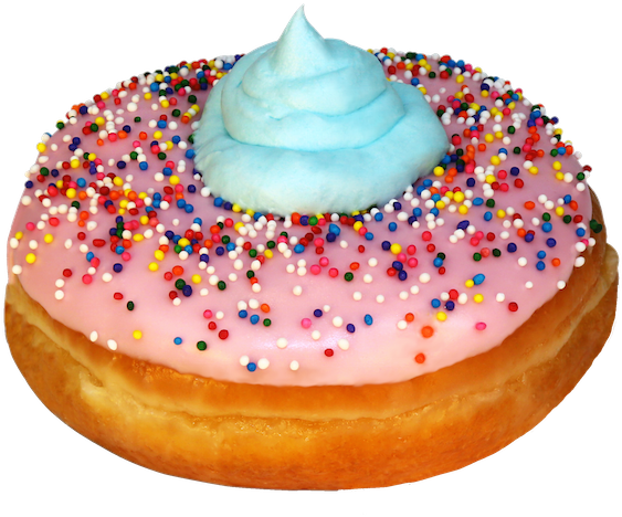 In Honor Of The Ky State Fair, Area Thorntons Are Peddling - Thorntons Donuts (622x480), Png Download