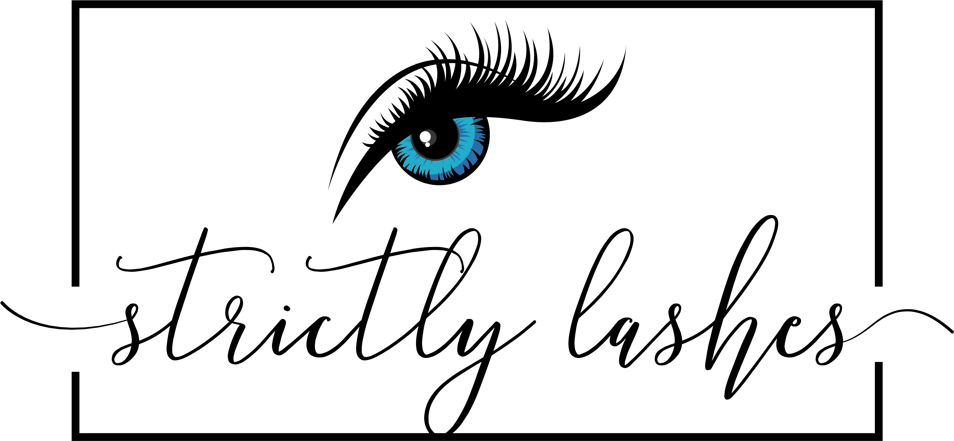 Eye With Lashes Vinyl Wall Art, Size Medium (3600x1614), Png Download