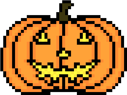 Jack O Lantern - Pixel Jack O Lantern (550x360), Png Download