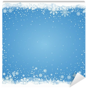 Vector Frosty Snowflakes Background Wall Mural • Pixers® - Frosty Snowflake (400x400), Png Download