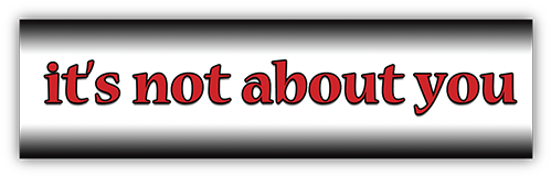 Its Not About You Small Bumper Sticker - Root Concepts (500x500), Png Download
