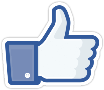 Facebook Like Thumbs Up Sticker - Like Logo Youtube Transparent (375x375), Png Download