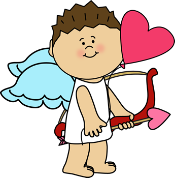 Cupid Clipart Png - Couple Heart Clip Art (345x350), Png Download