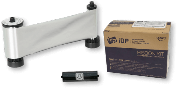 Idp Smart Resin Metallic Silver Ink Ribbon - Idp Smart (600x566), Png Download