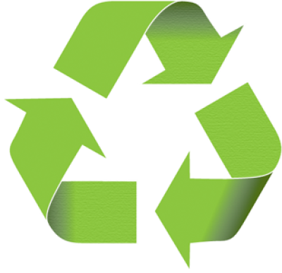 Green Recycle Sign (400x387), Png Download