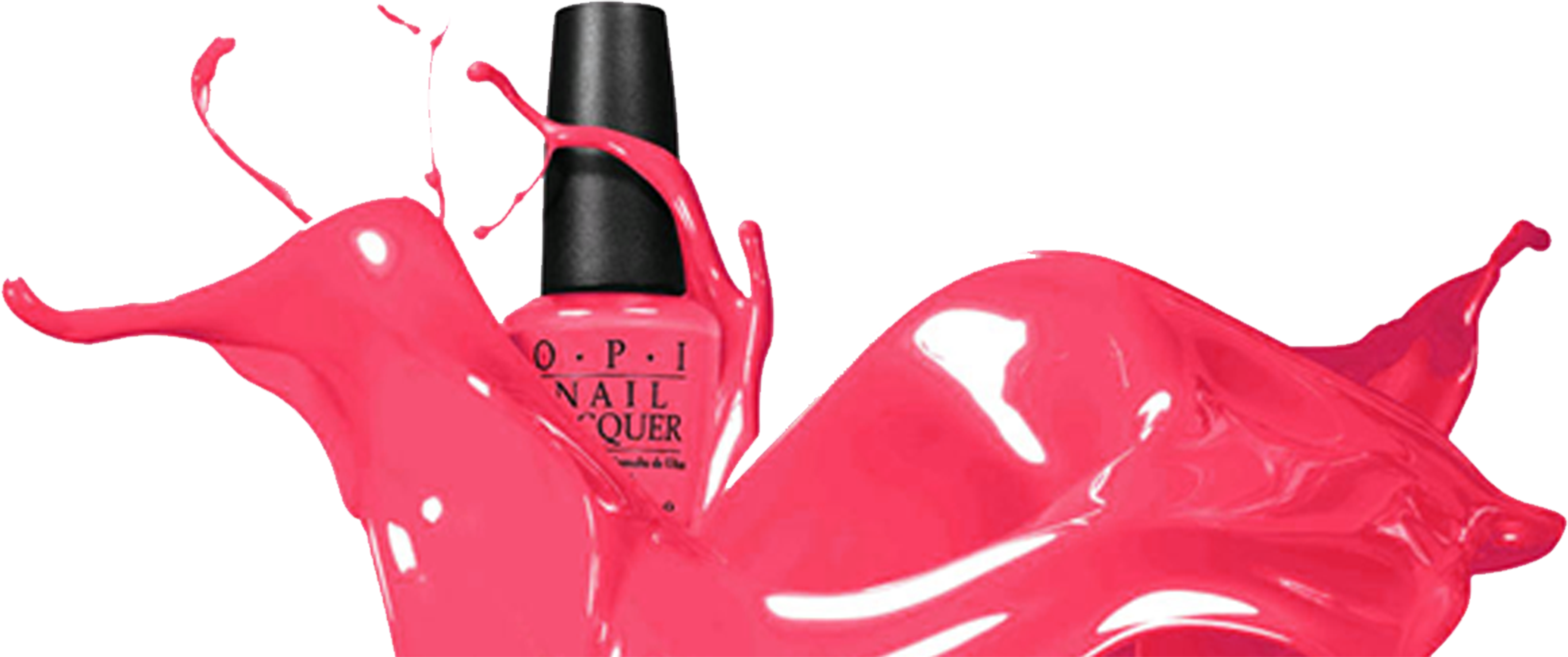 Welcome To The Nail Bar/ Estética De Uñas - Background Nail Polish Splash (11476x2867), Png Download