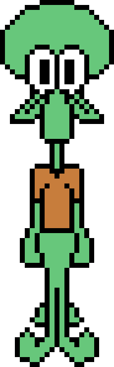 Squidward Tentacles - Art (230x740), Png Download