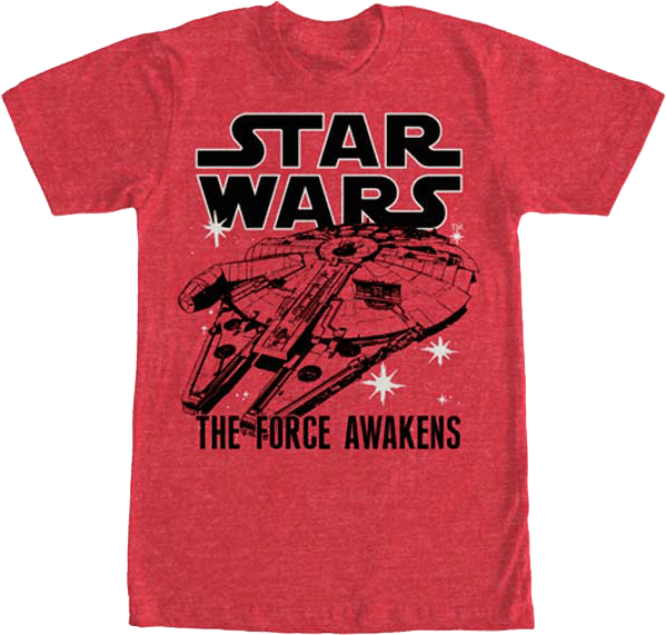 The Force Awakens Millennium Falcon T-shirt - Let's Get Crackin Nutcracker (605x605), Png Download