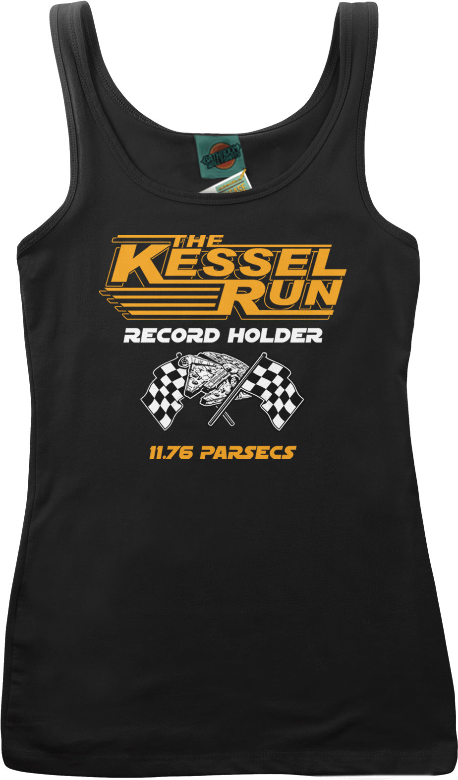 Star Wars Inspired Kessell Run Millennium Falcon T-shirt - Jeep Man Cave 8x12 Inch Sign (1000x1625), Png Download