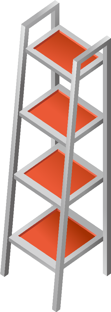Download Cartoon Red Ladder Element - Drawing PNG Image with No Background  