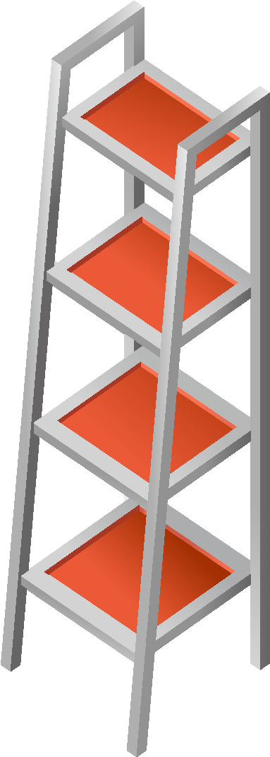Cartoon Red Ladder Element - Drawing (1772x1378), Png Download
