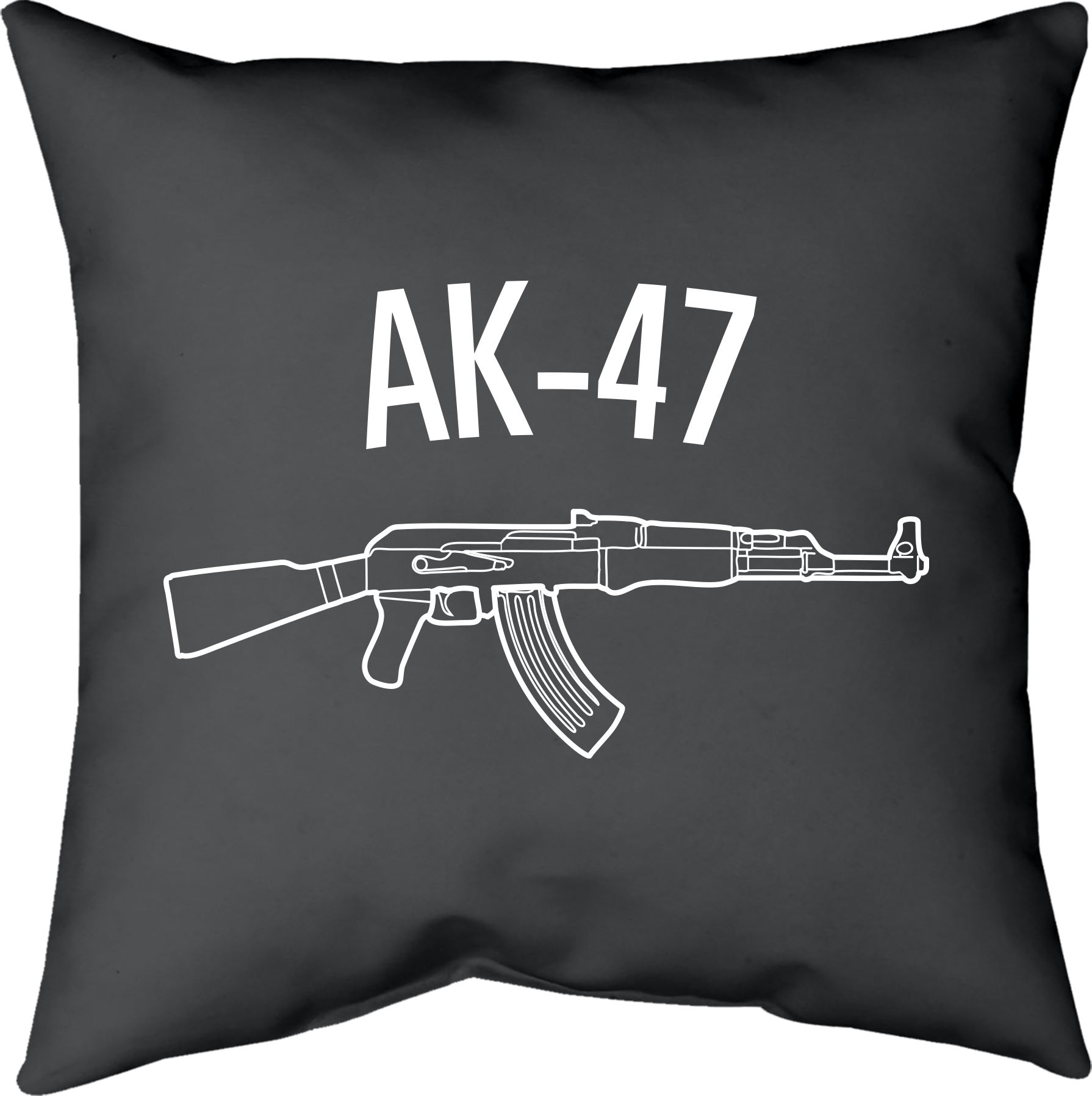 Ak-47 Pillow By Upper Playground - Upper Playground (1790x1796), Png Download