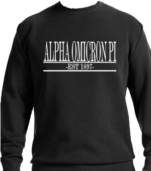 Aoii Black Bar Design Crew - Sweatshirt (400x400), Png Download