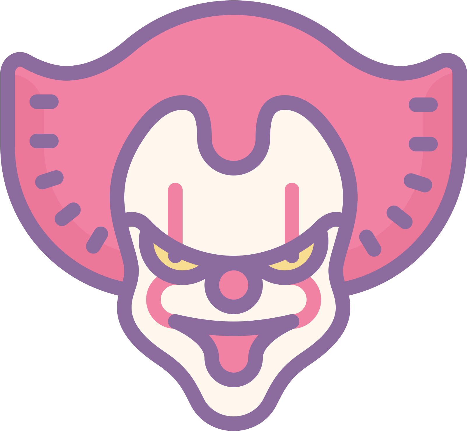 Scary Clown Icon - Clown (1600x1600), Png Download
