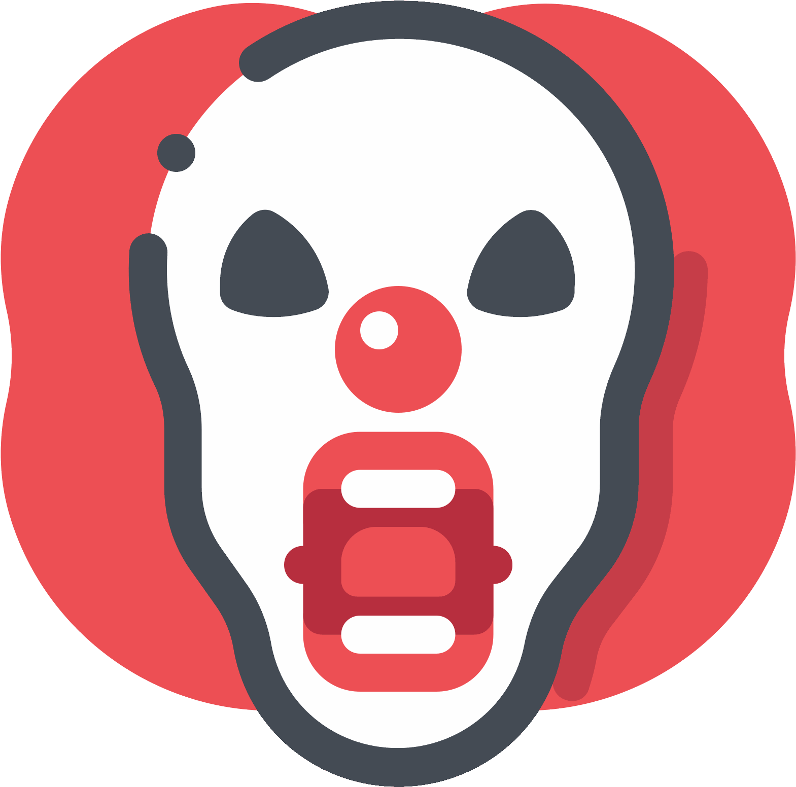 Scary Clown Icon - Icon (1600x1600), Png Download