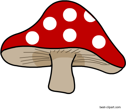 Free Big Red Mushroom Clip Art - Baby Shower (450x450), Png Download