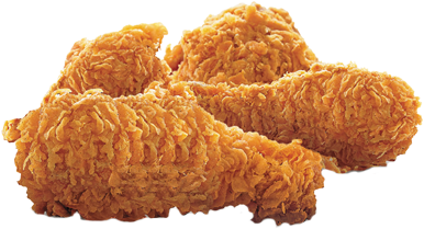 Fried Chicken 4 Pcs (500x280), Png Download
