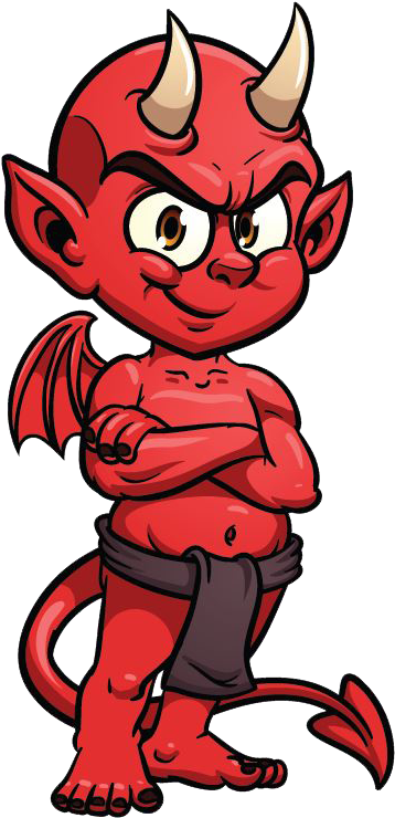 Angel Y Demonio Dibujo (460x775), Png Download