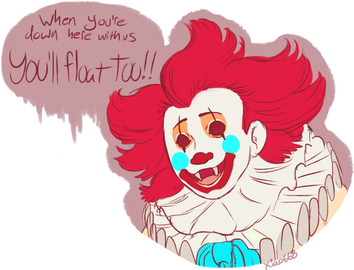 This Pennywise Design Belongs To @coulsart More Pennywise - Art (1280x993), Png Download