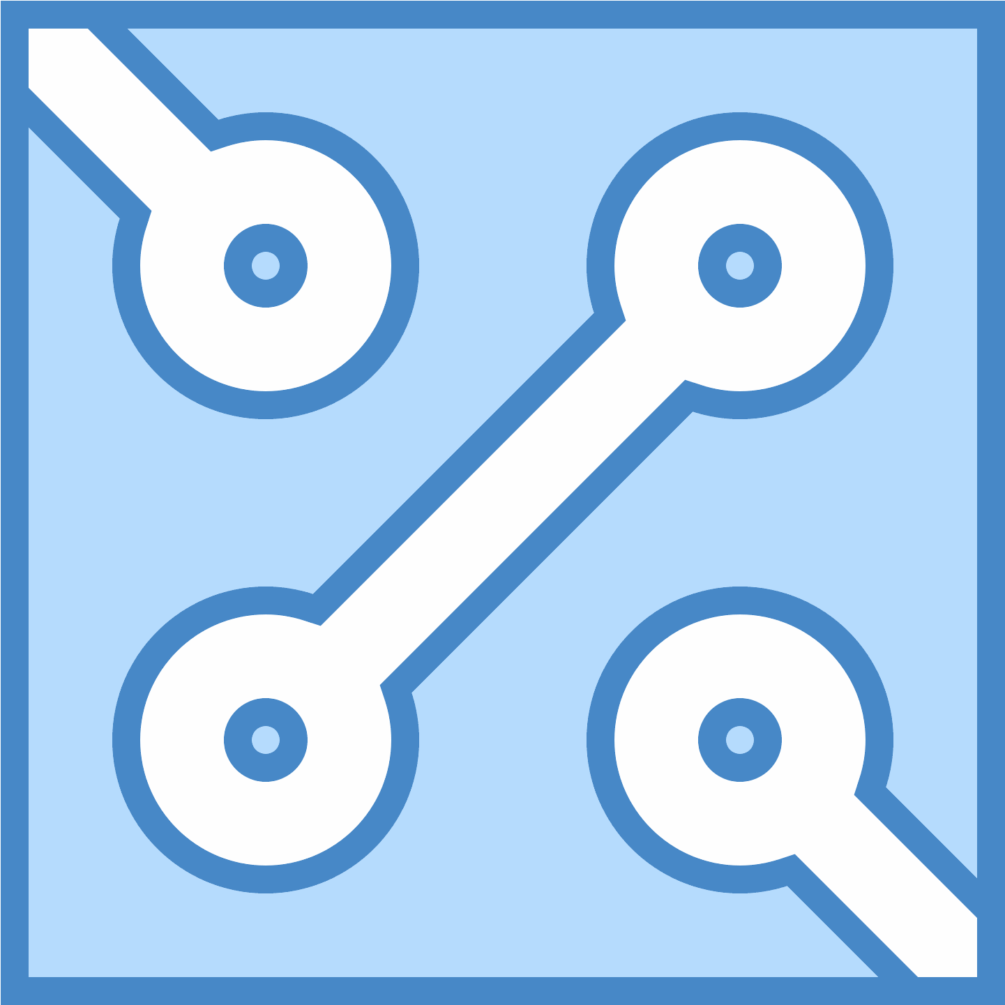 This Is A Photo Of A Square With Two Openings - Icon (1600x1600), Png Download